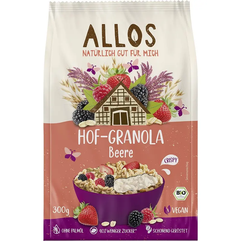 Granola bio cu fructe de padure, 300g