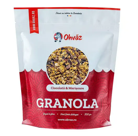 Granola cu Ciocolată și Merișoare
