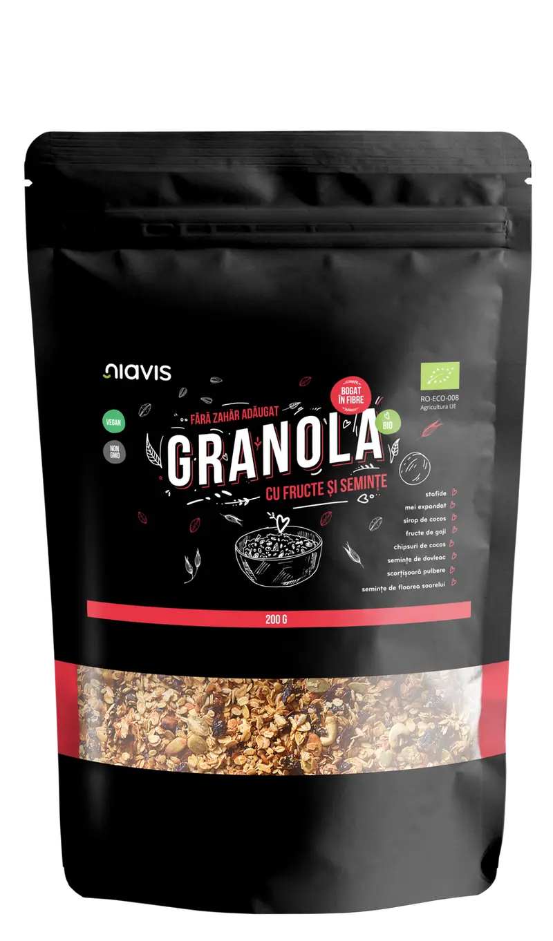 Granola cu Fructe si Seminte Ecologica/BIO 200g