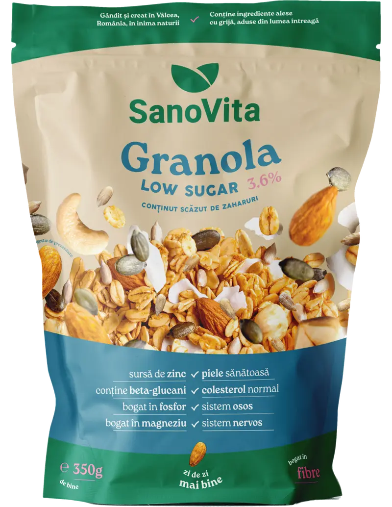 Granola Low Sugar 3.6%- 350g Sanovita