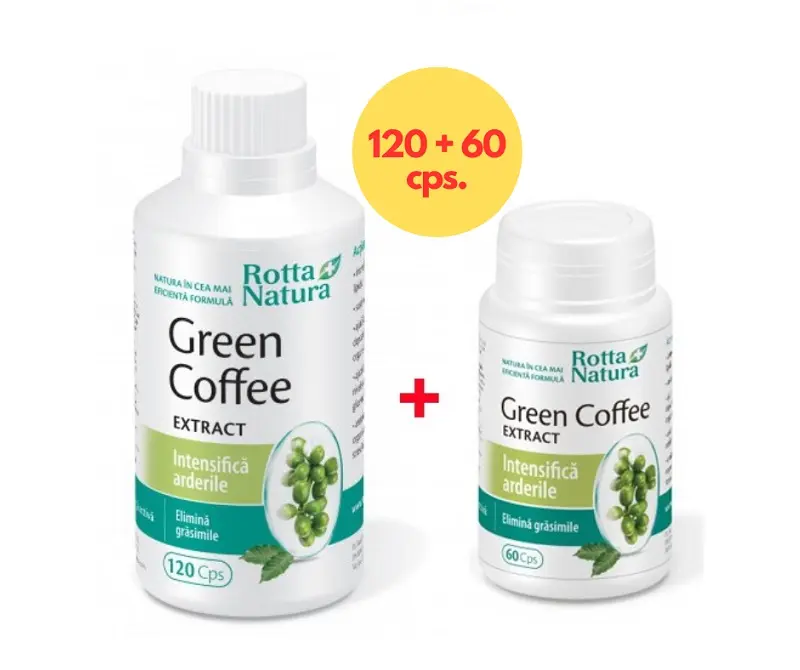 Green Coffee extract 400 mg 120 + 60 capsule – Rotta Natura