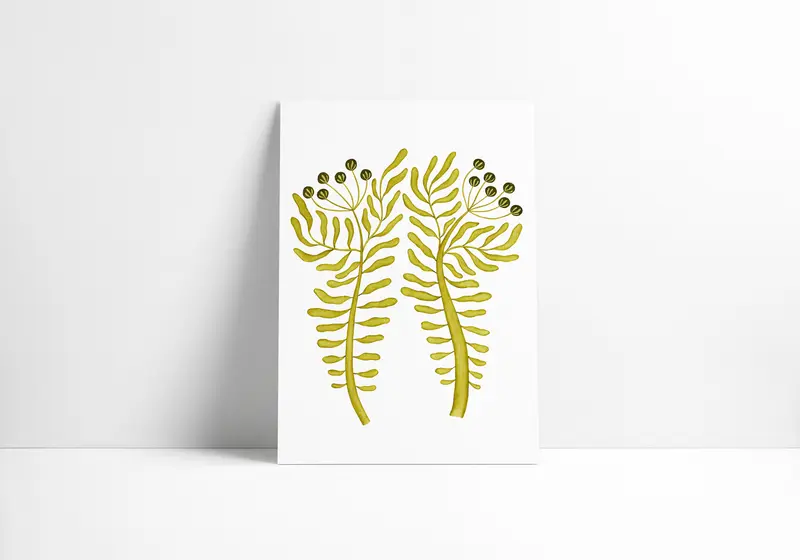 Green dance art print