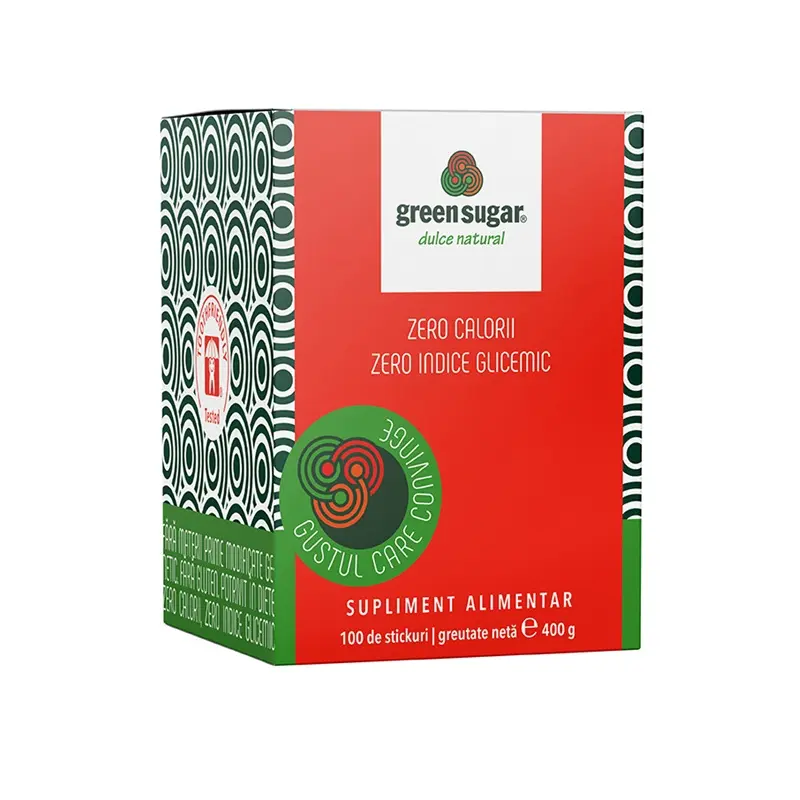 Green Sugar stick-uri 100 x 4 g – Remedia - Fără calorii