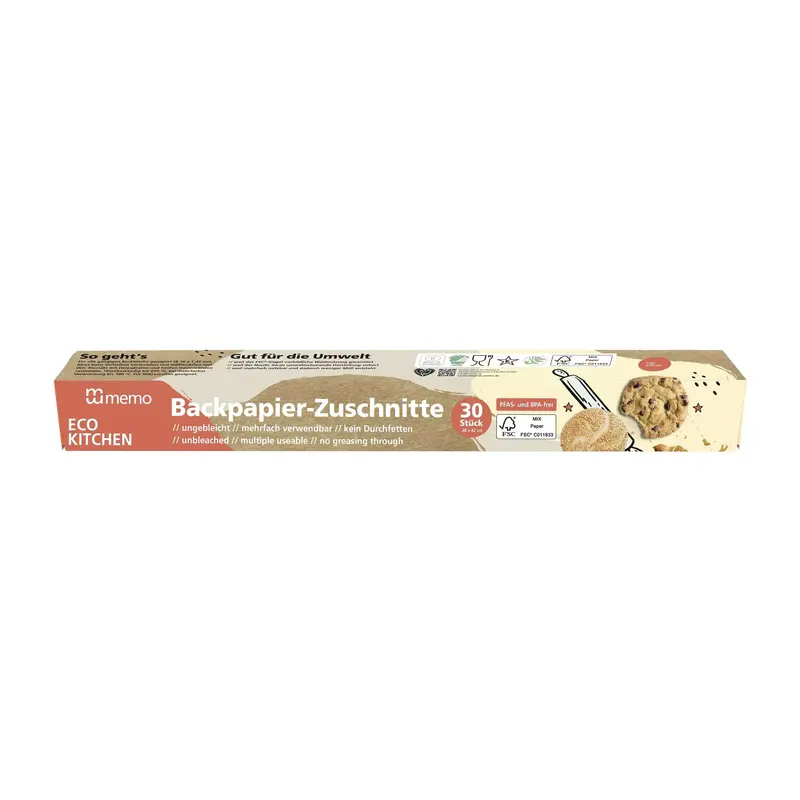 Hartie de copt pretaiata - memo ECO KITCHEN