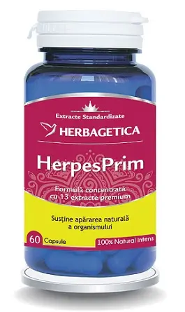Herpesprim 60 capsule – Herbagetica - Vitalitate zilnică