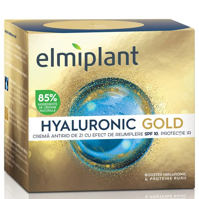 Hyaluronic Gold cremă antirid de zi 50 ml – Elmiplant