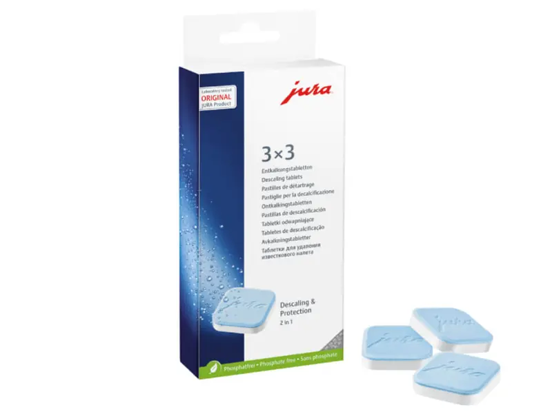 JURA Produse de intretinere Set de 9 tablete pentru inlaturarea calcarului 2 in 1