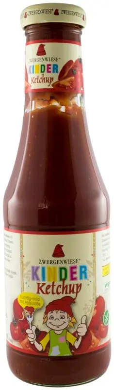 Ketchup bio pentru copii, din piure de rosii cu mere, 500ml Zwergenwiese