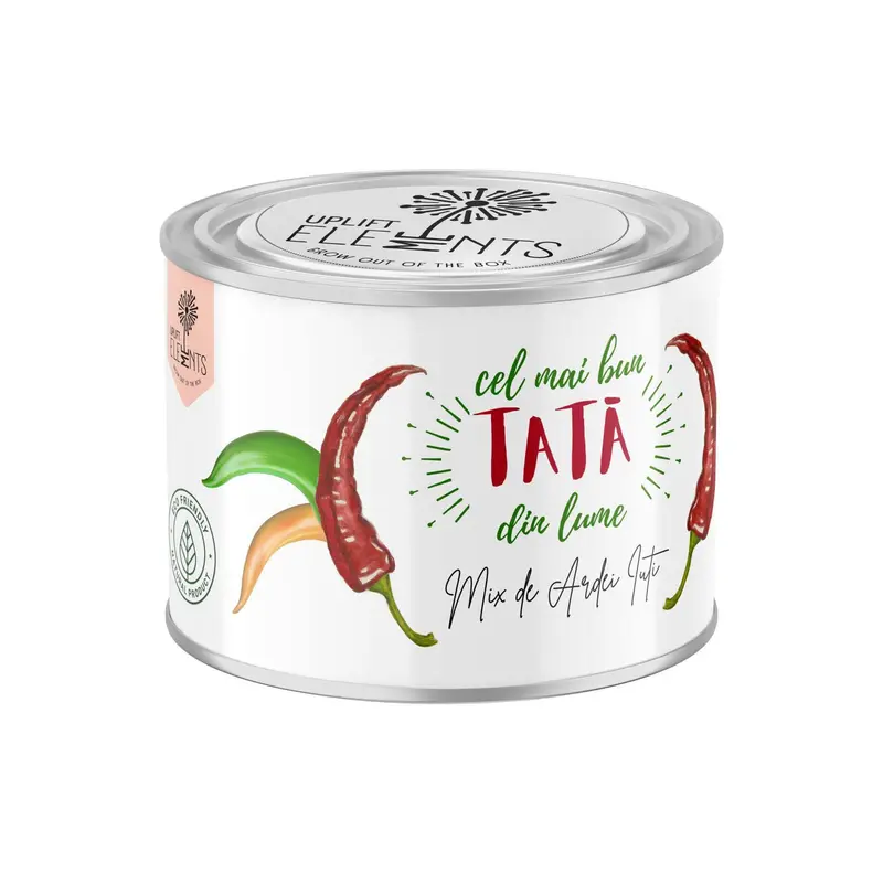 Kit de plantare Uplift, cu seminte de Hot Chilli, Cel mai bun tata din lume