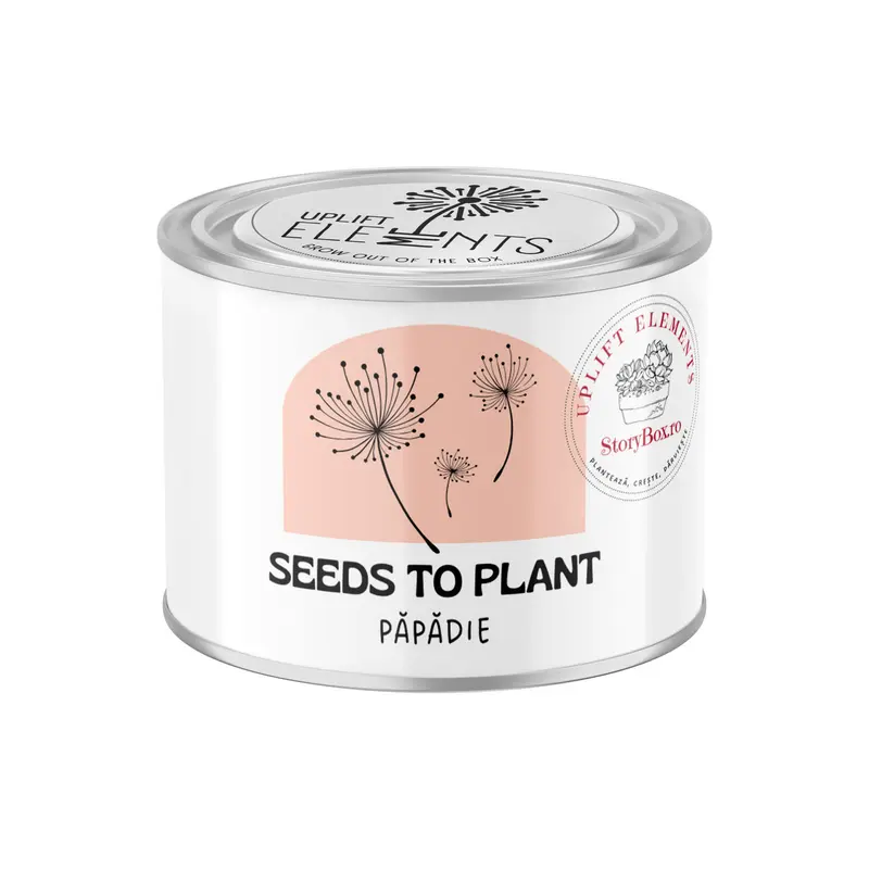 Kit de plantare Uplift, cu seminte de Papadie si ghiveci de teracota