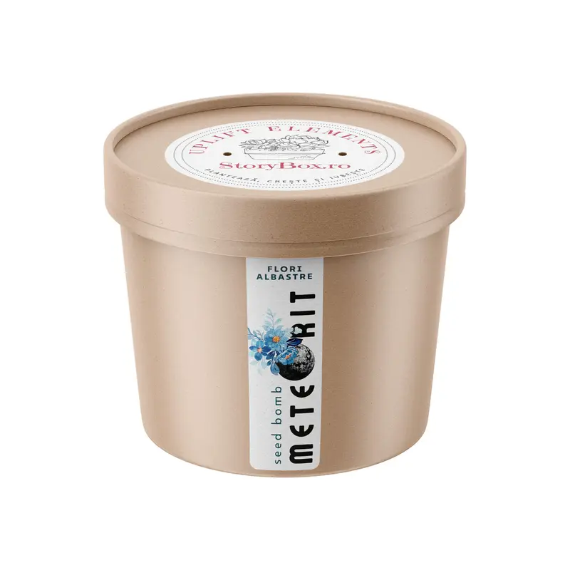 Kit de plantare Uplift, Meteorit cu seminte de flori albastre