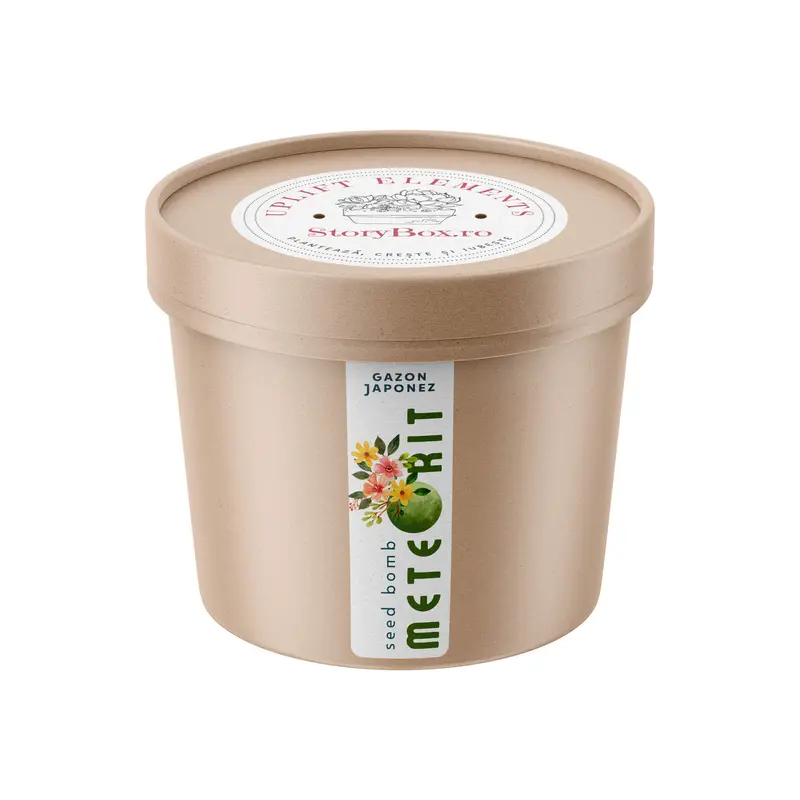 Kit de plantare Uplift, Meteorit cu seminte de flori gazon japonez
