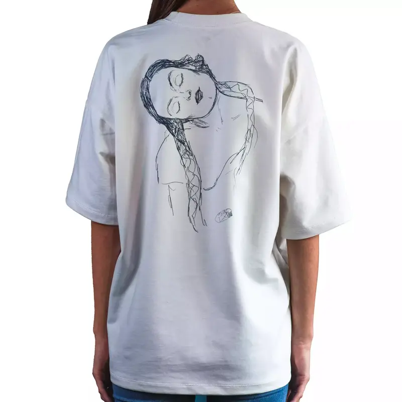 KLIMT’s Muse- Tricou Boxy Fit- Ecru
