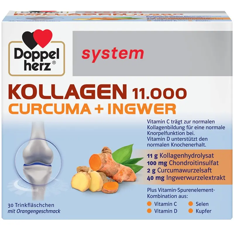 Kollagen 11000 Curcuma 30 flacoane x 25 ml – Doppelherz