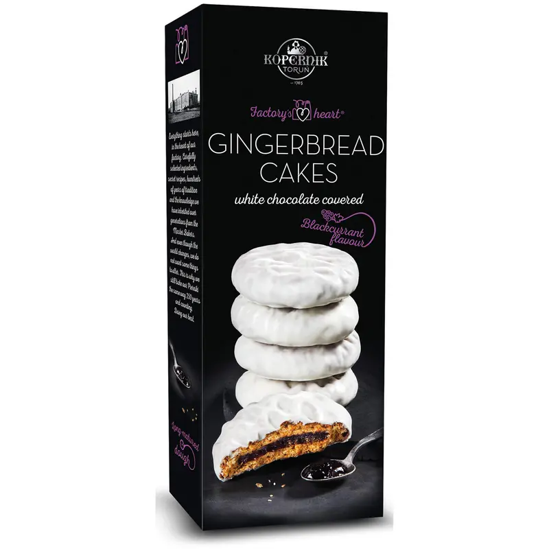 Kopernik turtă dulce cu ciocolată albă și coacăze 150g
