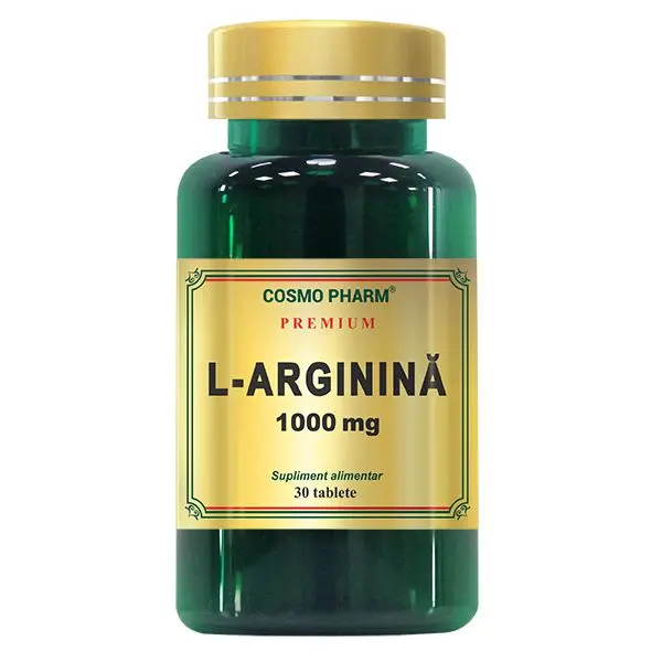 L-arginină 1000 mg 30 comprimate filmate – Cosmo Pharm