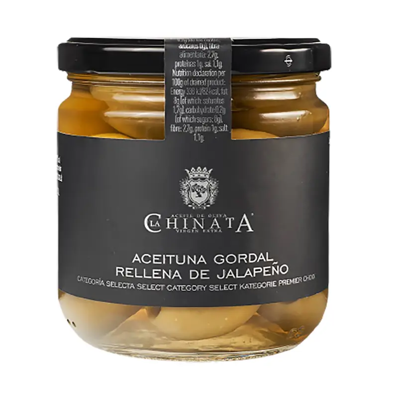 La Chinata măsline Gordal cu Jalapeño 340g