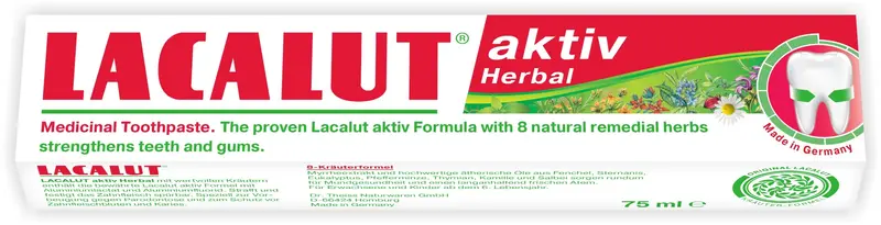 Lacalut Aktiv Herbal pastă de dinți 75 ml – Lacalut