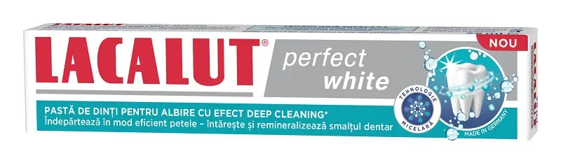 Lacalut Perfect White pastă de dinți 75 ml – Lacalut