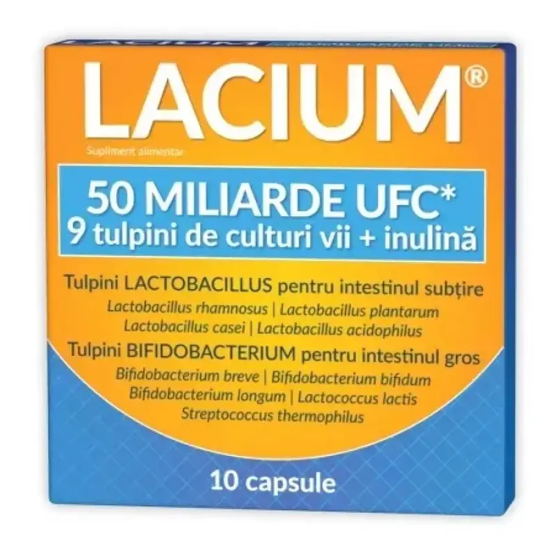 Lacium 50 miliarde UFC 10 capsule – Zdrovit - Culturi vii