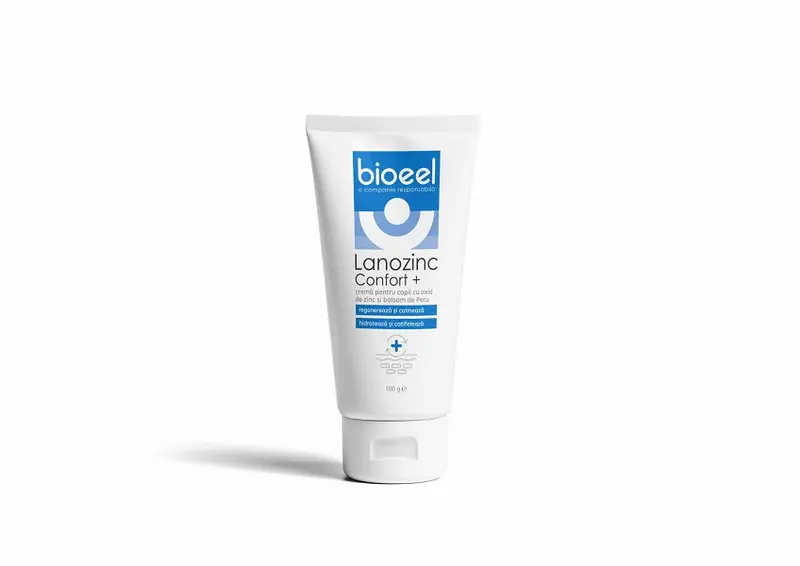 Lanozinc Confort+ cremă, 100 g – Bioeel - Calmează și emoliază