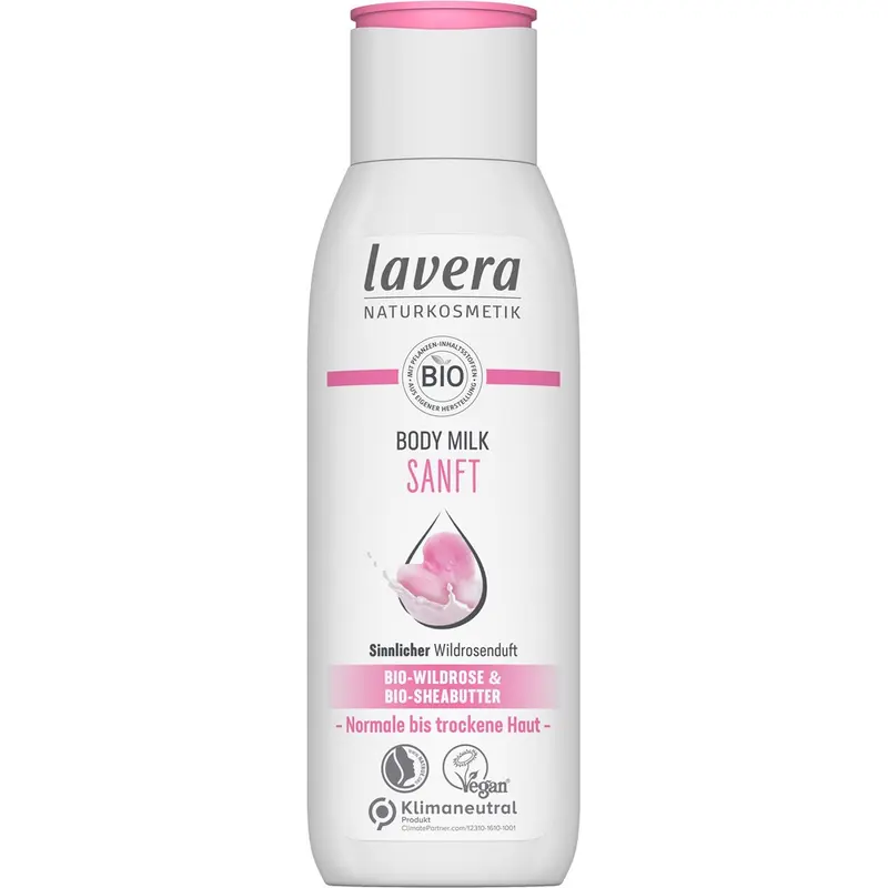Lapte de corp cu trandafir salbatic si unt de shea bio, 200ml