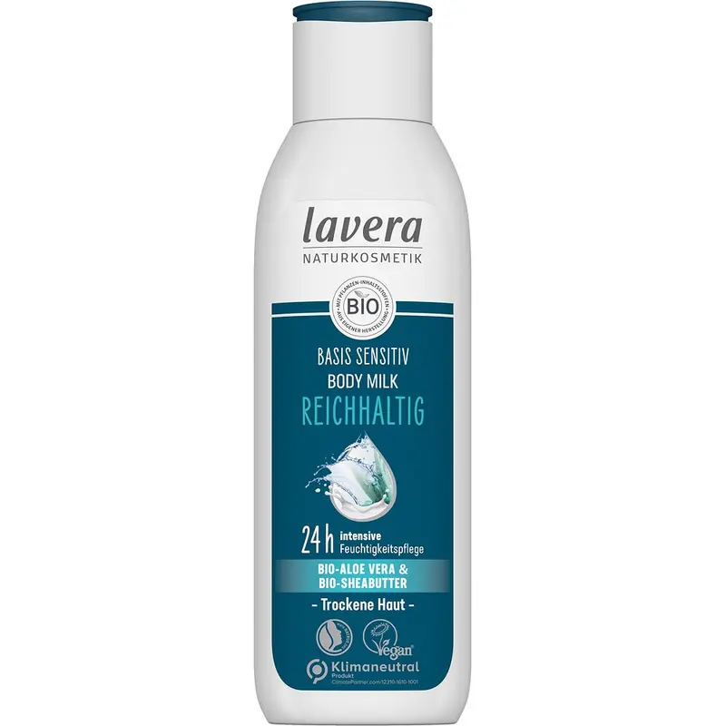 Lapte de corp sensitiv aloe vera bio si unt de shea bio, 250ml