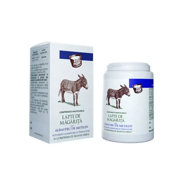 Lapte de măgăriță 20 comprimate masticabile – Sintofarm