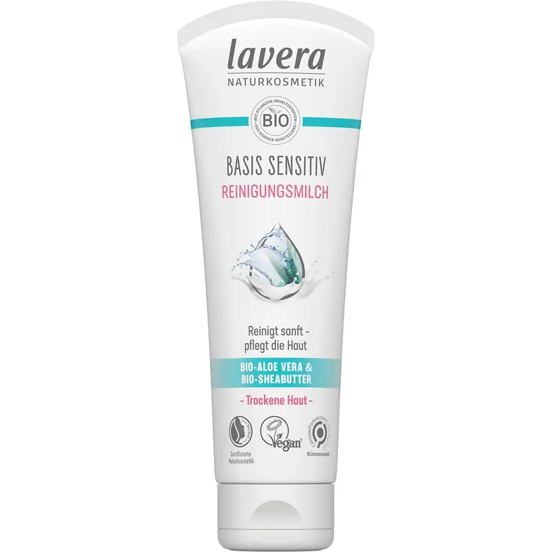 Lapte demachiant cu aloe vera bio si unt de shea bio pentru piele uscata sensitiv , 125ml