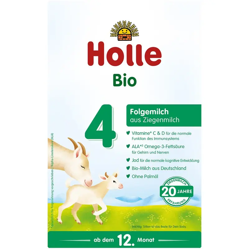 Lapte praf bio de capra pentru sugari 12 luni Formula 4, 400g | Holle