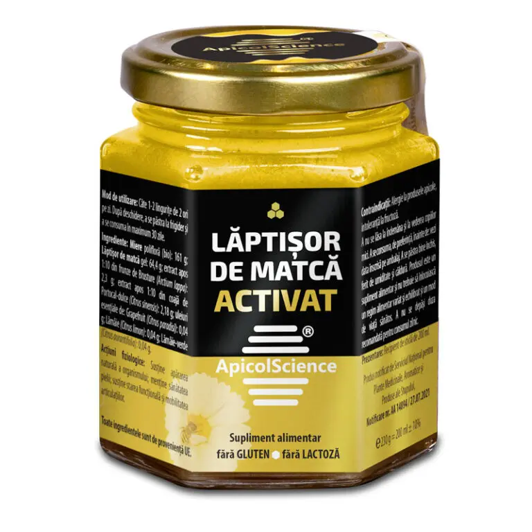 Laptisor de matca activat 230g Apicol Science