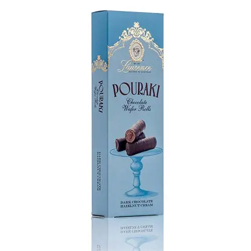 Laurence Chocolate Pouraki cu ciocolată neagră și cremă de alune 110g