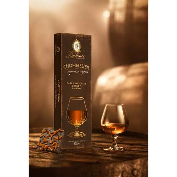 Laurence Chocolate Sommelier Dark Chocolate Brandy pairing 100g