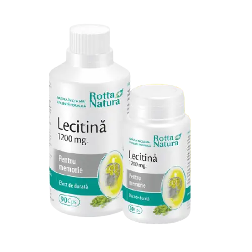 Lecitina 1200mg pachet (90+30cps) Rotta Natura
