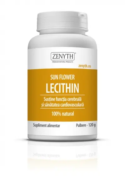 Lecitină din floarea-soarelui 120 g pulbere – Zenyth