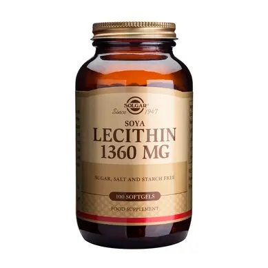 Lecitină din soia 1360mg 100 capsule moi