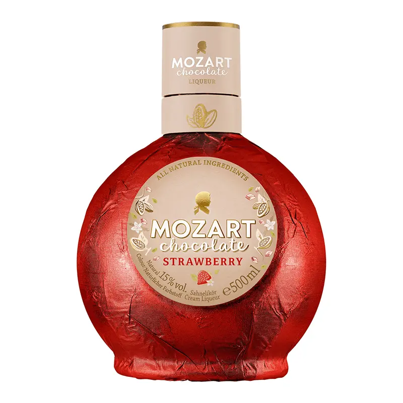 Lichior Mozart Crema Ciocolata Strawberry 15% 0.5L
