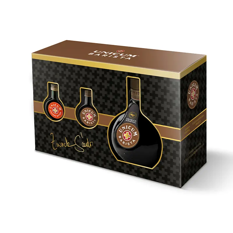 Lichior Unicum Barista 34.5% 0.7L+Barista.34.5%0.04L+Orange Bitter.34.5%0.04L