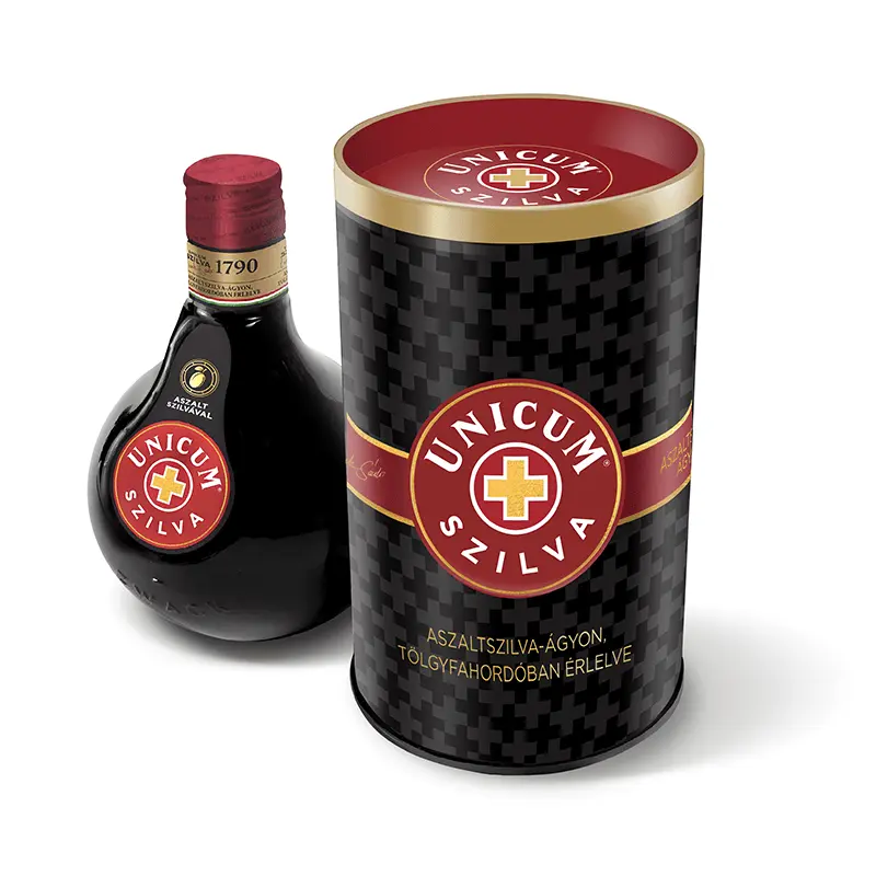 Lichior Unicum Szilva 34.5% 0.5L + Cutie
