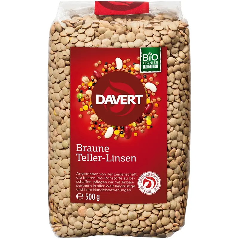 Linte maro bio, 500g | Davert