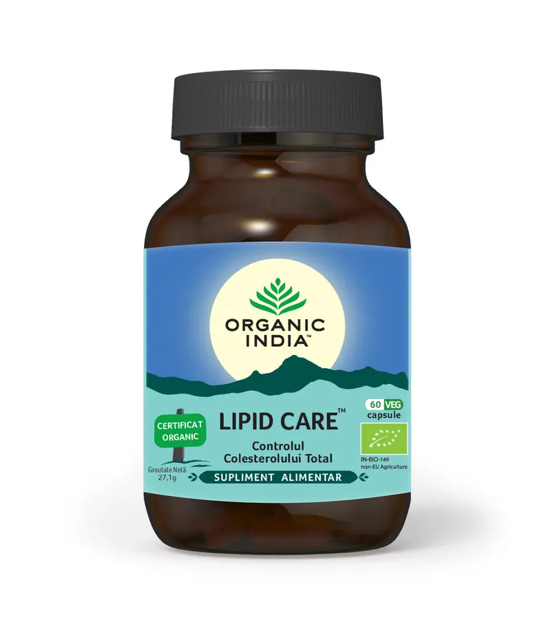 Lipid Care - Controlul Colesterolului Total, 60 cps ECO | Organic India