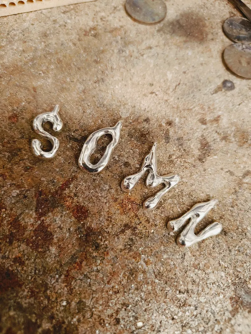 Liquid Letters Pendants