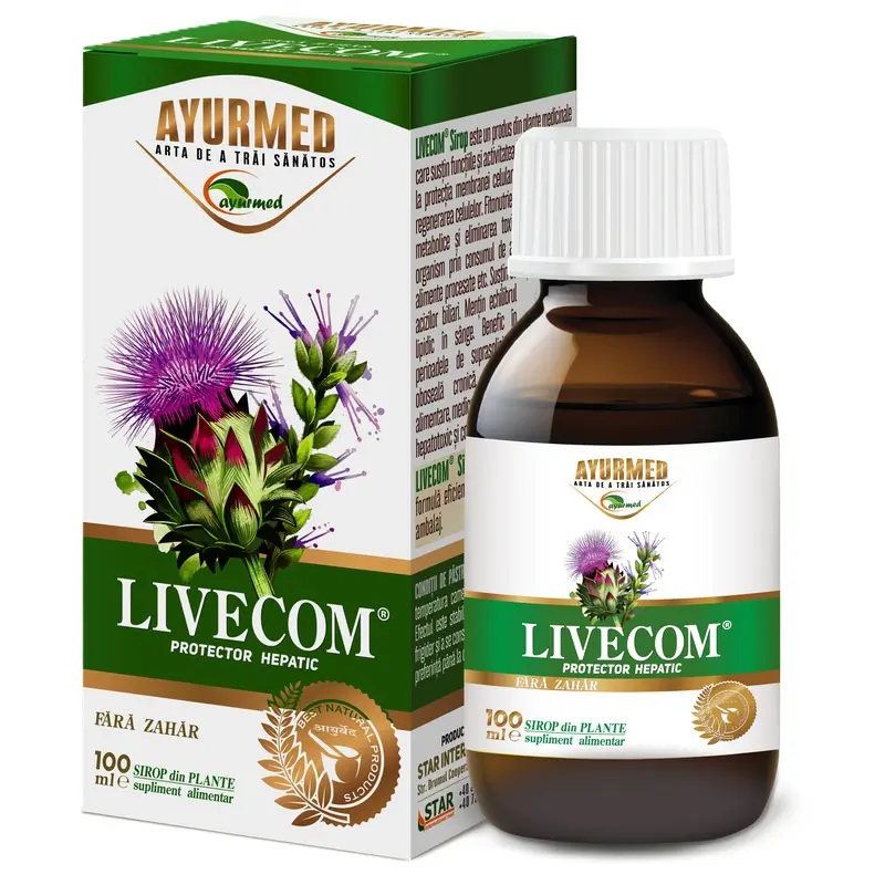 Livecom sirop fără zahăr 100 ml – Star International