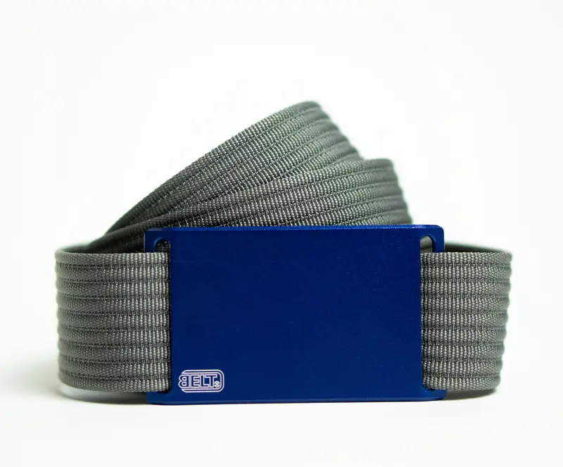 LIVID - Curea gri BELT cu catarama metalica