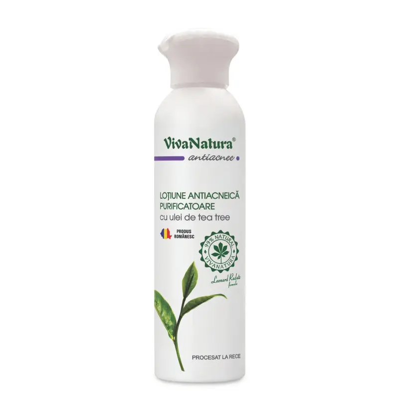 Lotiune antiacneica purificatoare cu ulei de Tea-Tree 150ml VivaNatura