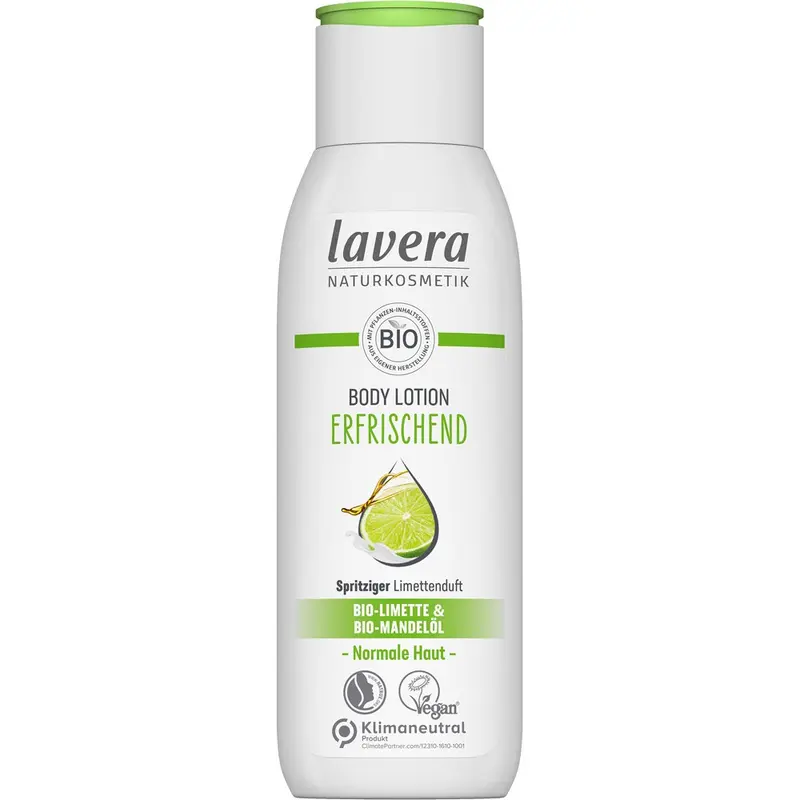 Lotiune de corp racoritoare cu lime si ulei de migdale bio, 200ml