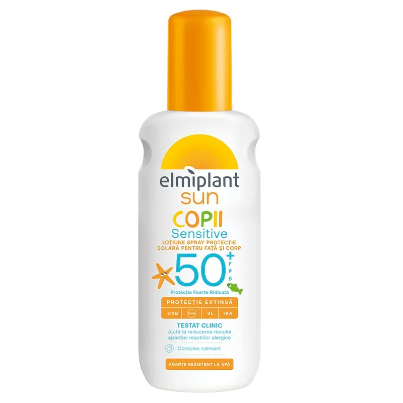 Loțiune solară copii Sun Sensitive SPF 50+ 200 ml – Elmiplant