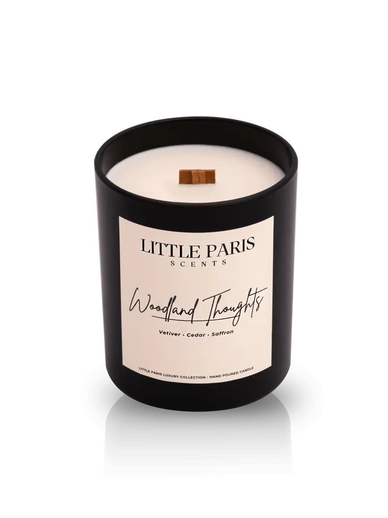 Lumanare parfumata - WOODLAND THOUGHTS - VETIVER • LEMN DE CEDAR • ȘOFRAN