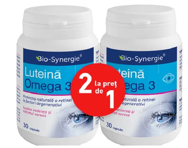 Luteină Omega 3 2 x 30 capsule – Bio-Synergie