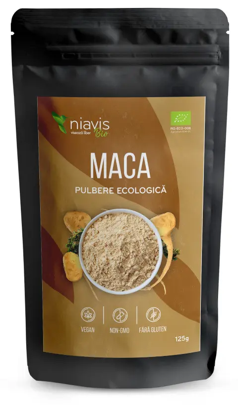 Maca pulbere bio 125 g – Niavis - Plantă tradițională